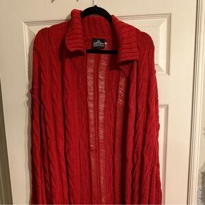 Angie orange (more orange than pic shows) Cable Knit Women's Cardigan